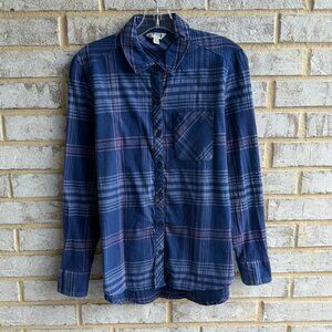 ORVIS Long Sleeve Button Front Collared Plaid Shirt Women's Size S.